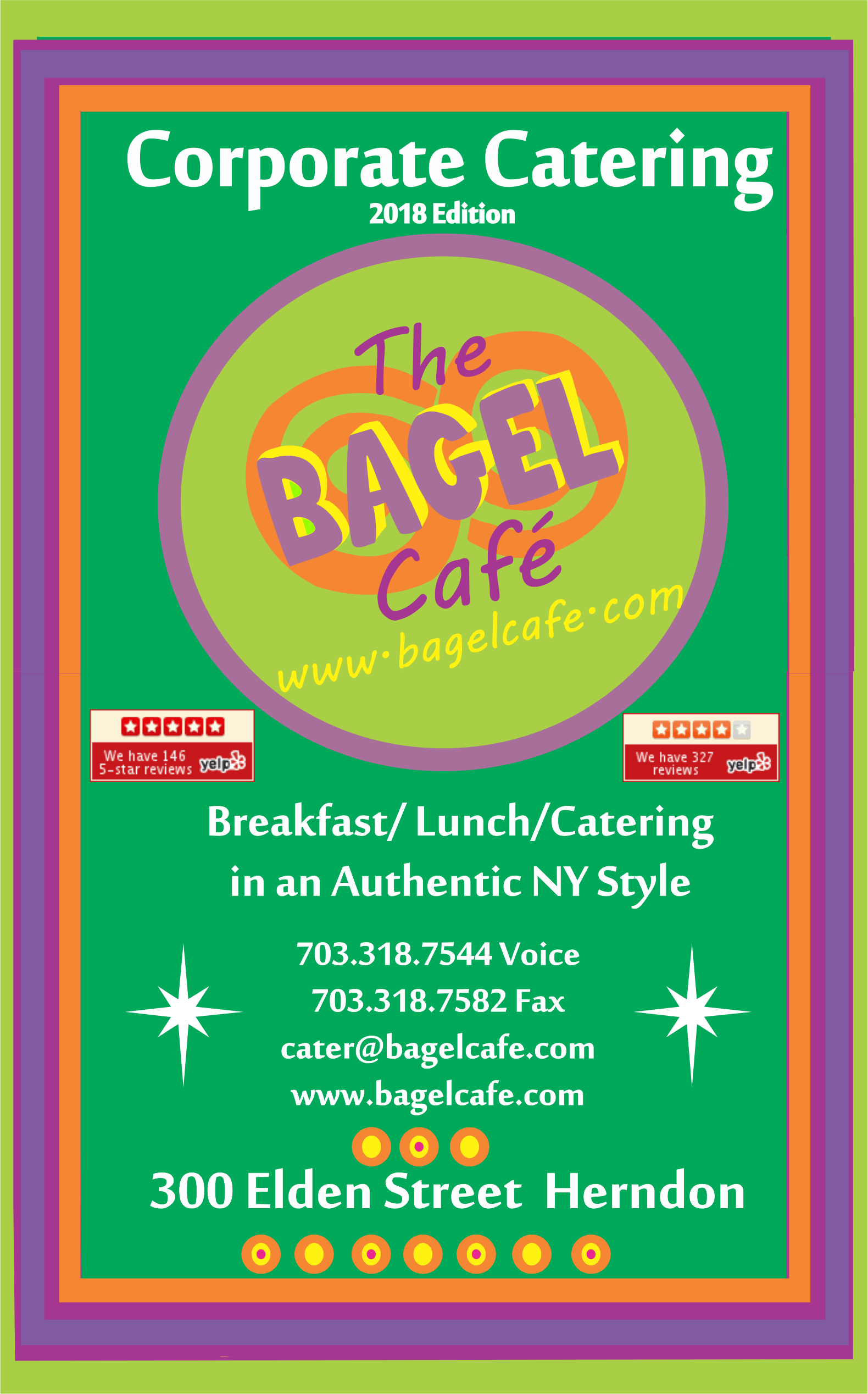 The Bagel Cafe Catering Menu